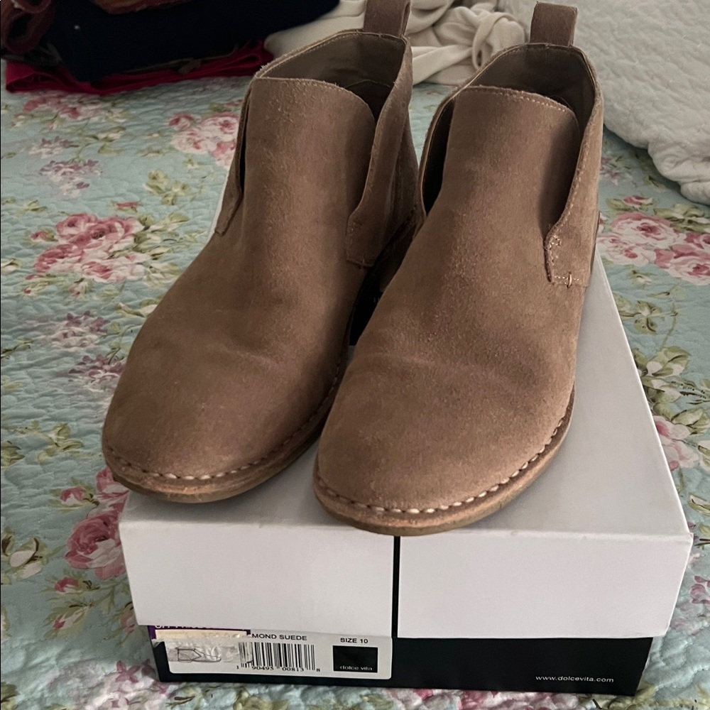 Dolce VitaTan Suede Ankle Boots